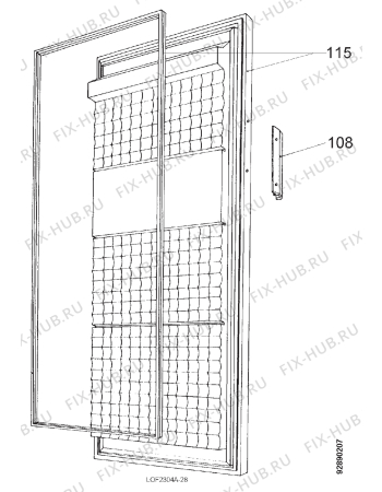 Взрыв-схема холодильника Privileg 021615 0 - Схема узла Section 2